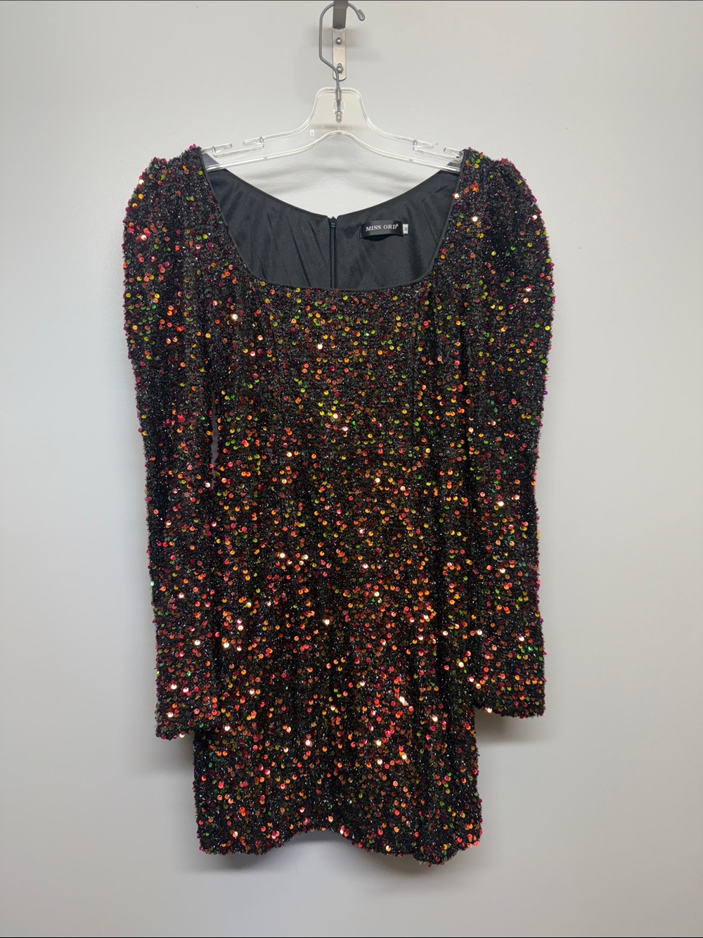 Miss Ord Black Sequin Mini Dress